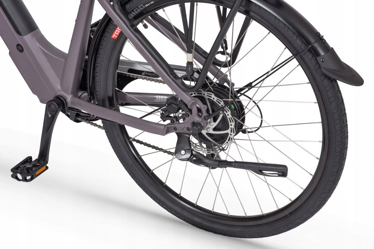 Rower elektryczny Ecobike X-City Coffee rama 19" koło 28" bateria 17,5Ah