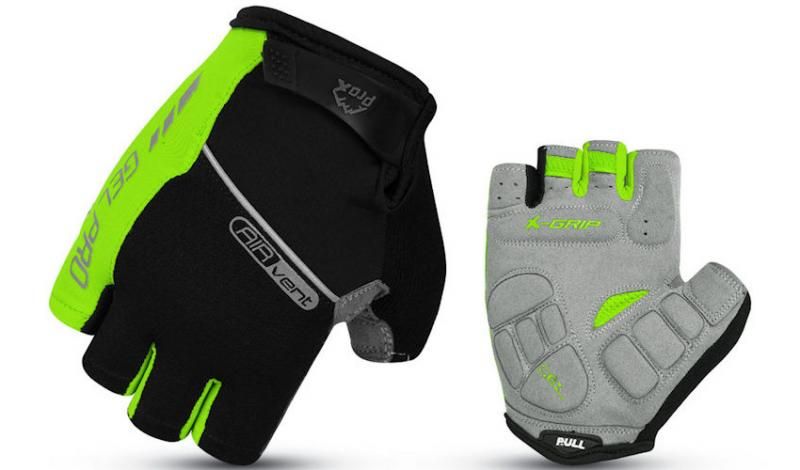 RĘKAWICZKI PROX KRÓTKIE SELECTED ZIELONE S GEL PRO