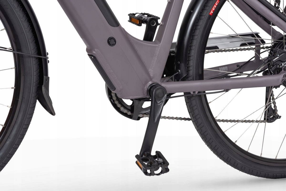 Rower elektryczny Ecobike X-City Coffee rama 19" koło 28" bateria 17,5Ah