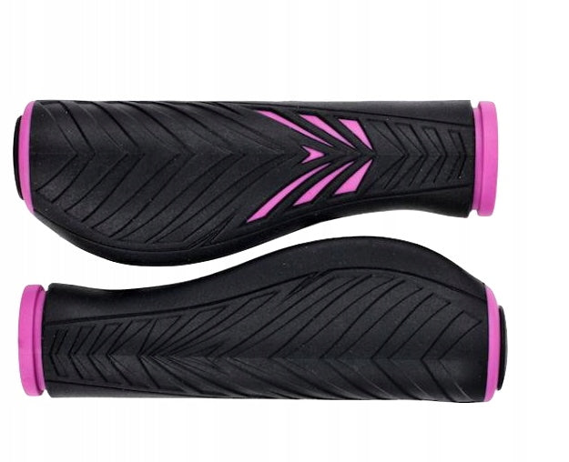 Chwyty rowerowe Prox VLG Różowo Czarne