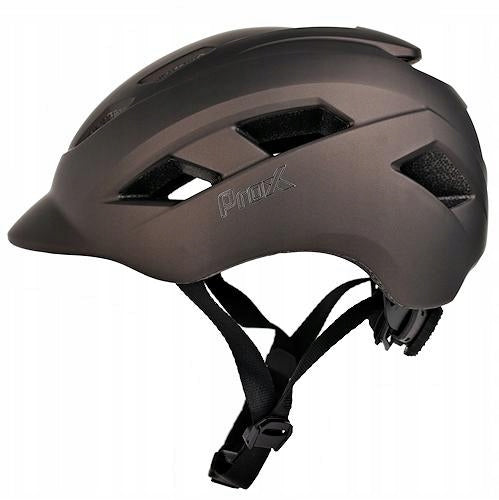 Kask Prox Town Led Brązowy Mat - Medium (M)
