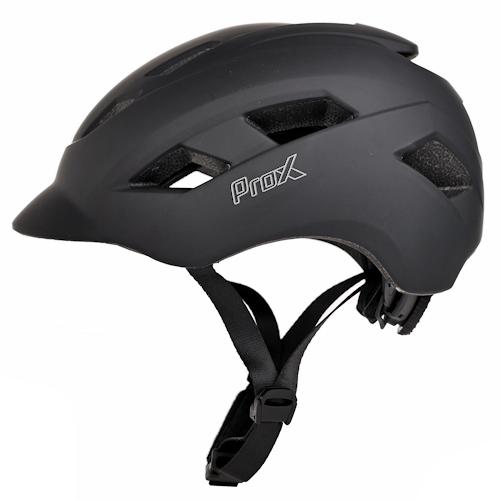 Kask Prox Town Led Czarny Mat - Rozmiar L (58-61cm)