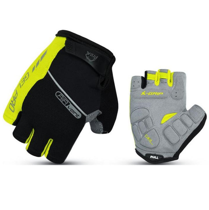 RĘKAWICZKI PROX KRÓTKIE SELECTED LIMONKOWE XL GEL PRO, AIR