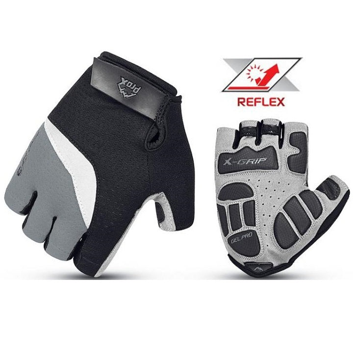 RĘKAWICZKI PROX KRÓTKIE ULTIMATE SZARE XL GEL PRO, AIR-VENT, REFLEX