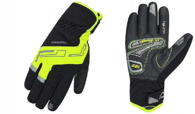 RĘKAWICZKI PROX DŁUGIE PERFORMANCE CZARNO / LIMONKOWE XL