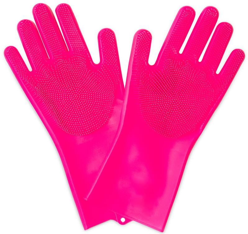 Mucc-off scrubber rękawice różowy, rozmiar M