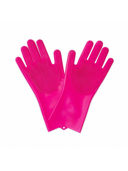 Mucc-off deep scrubber rękawice różowy, rozmiar L