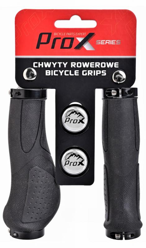 Chwyty rowerowe Prox GP-80 Czarne żel