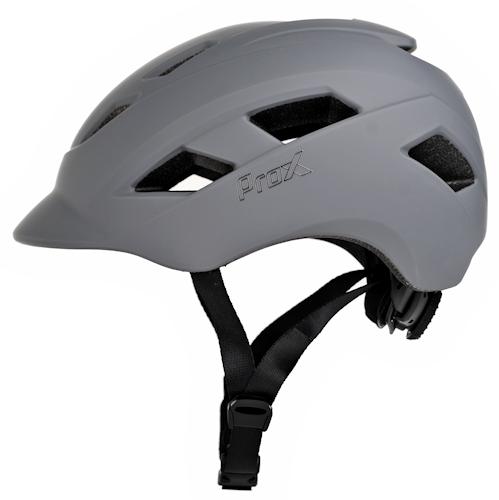 Kask Prox Town Led Szary Mat