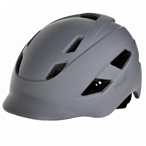 Kask Prox Town Led Szary Mat