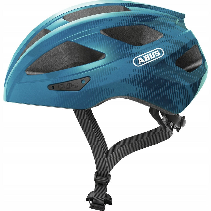 Kask rowerowy Abus Macator steel blue, niebieski rozmiar M 52-58cm