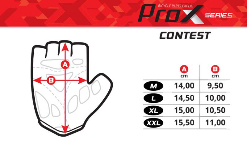 Rękawiczki rowerowe Prox krótkie Contest Szare żelowe