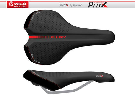 Siodełko rowerowe Velo Prox VL-3530 Fluffy Czerwone