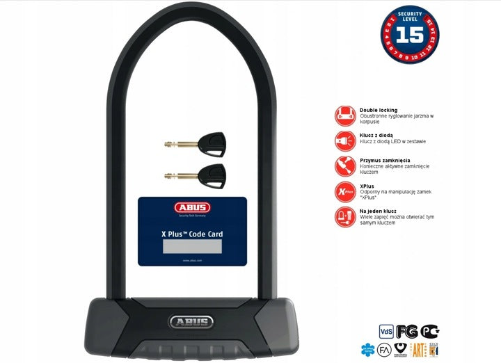 Zabezpieczenie rowerowe U-Lock Abus Granit X Plus 540