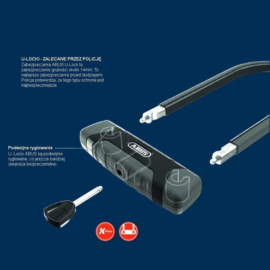 Zabezpieczenie rowerowe U-Lock Abus Facilo 32/150HB230+USH32