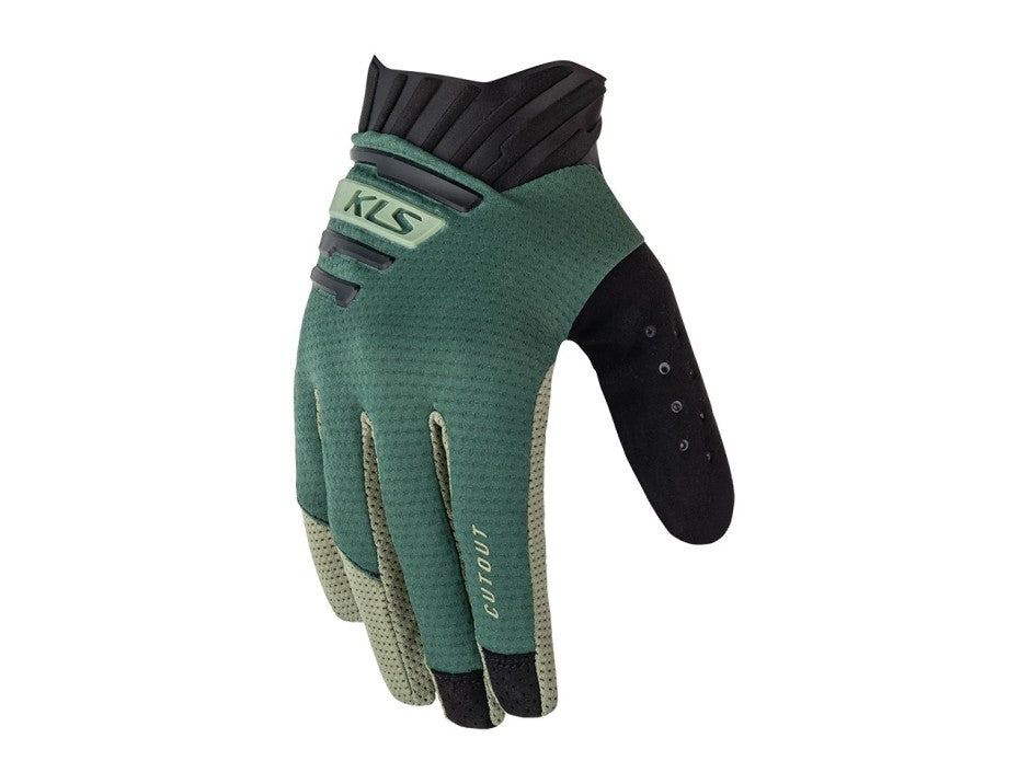 KLS Rękawice Cutout long green M